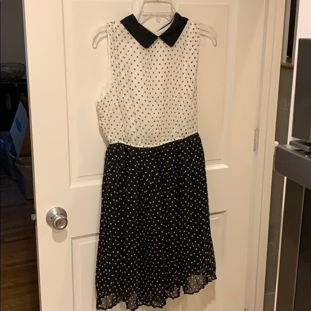 NWOT Sleeveless Polka Dot Dress
